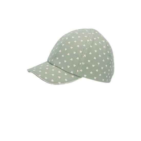 Casquette baseball Cœurs verts 53 cm de Sterntaler