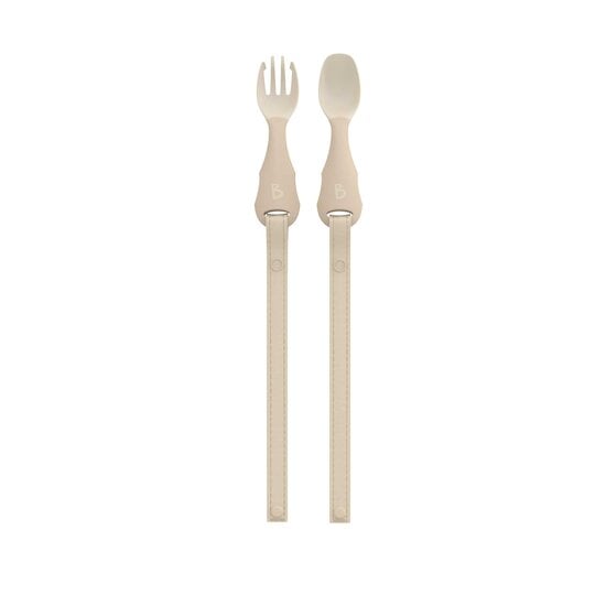 Set de Couverts attachables Handi Cutlery Fawn uni  de Bibado