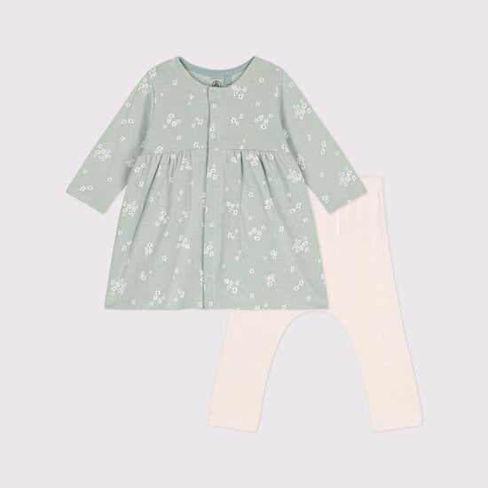 Robe & Legging en coton Herbier  de Petit Bateau