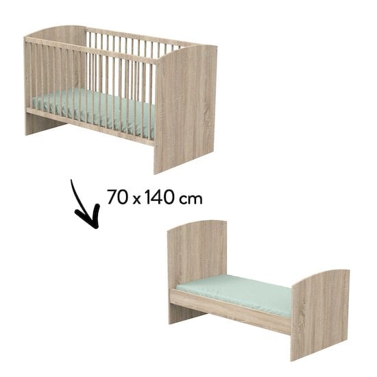 Access Lit évolutif Bois 70 x 140 cm de Sauthon Baby's Sweet Home