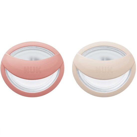 Lot de 2 Sucettes en silicone Mommy Fell Rose/beige 0-9 mois de Nuk