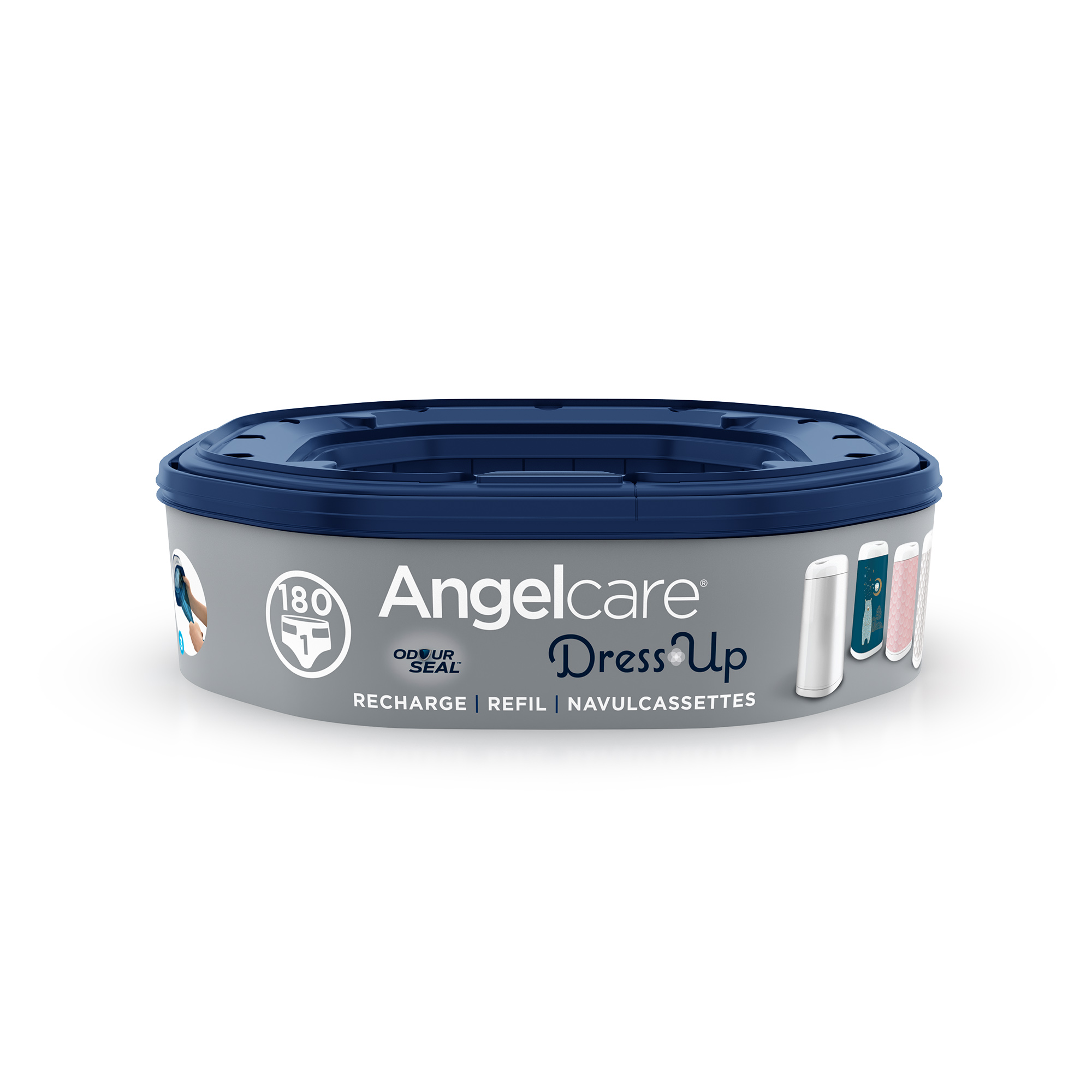 Angelcare Recharge Cassette Diaper Bucket - Cartouche de recharge d'origine  - 9 pièces