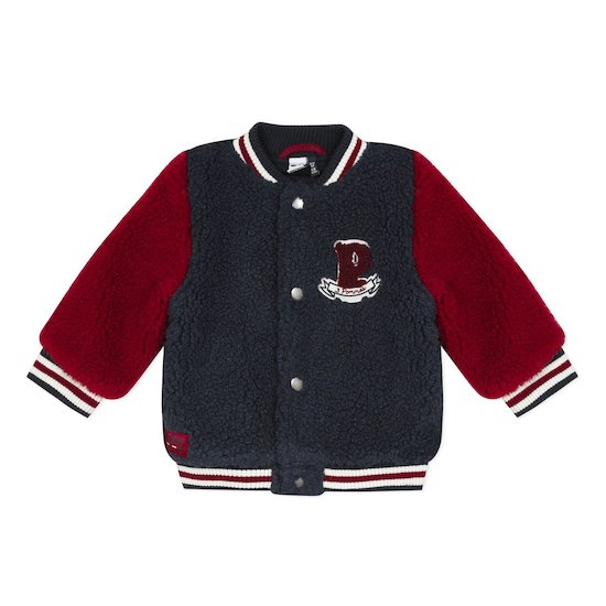 Veste teddy Marine/Rouge 18-24 mois de 3pommes