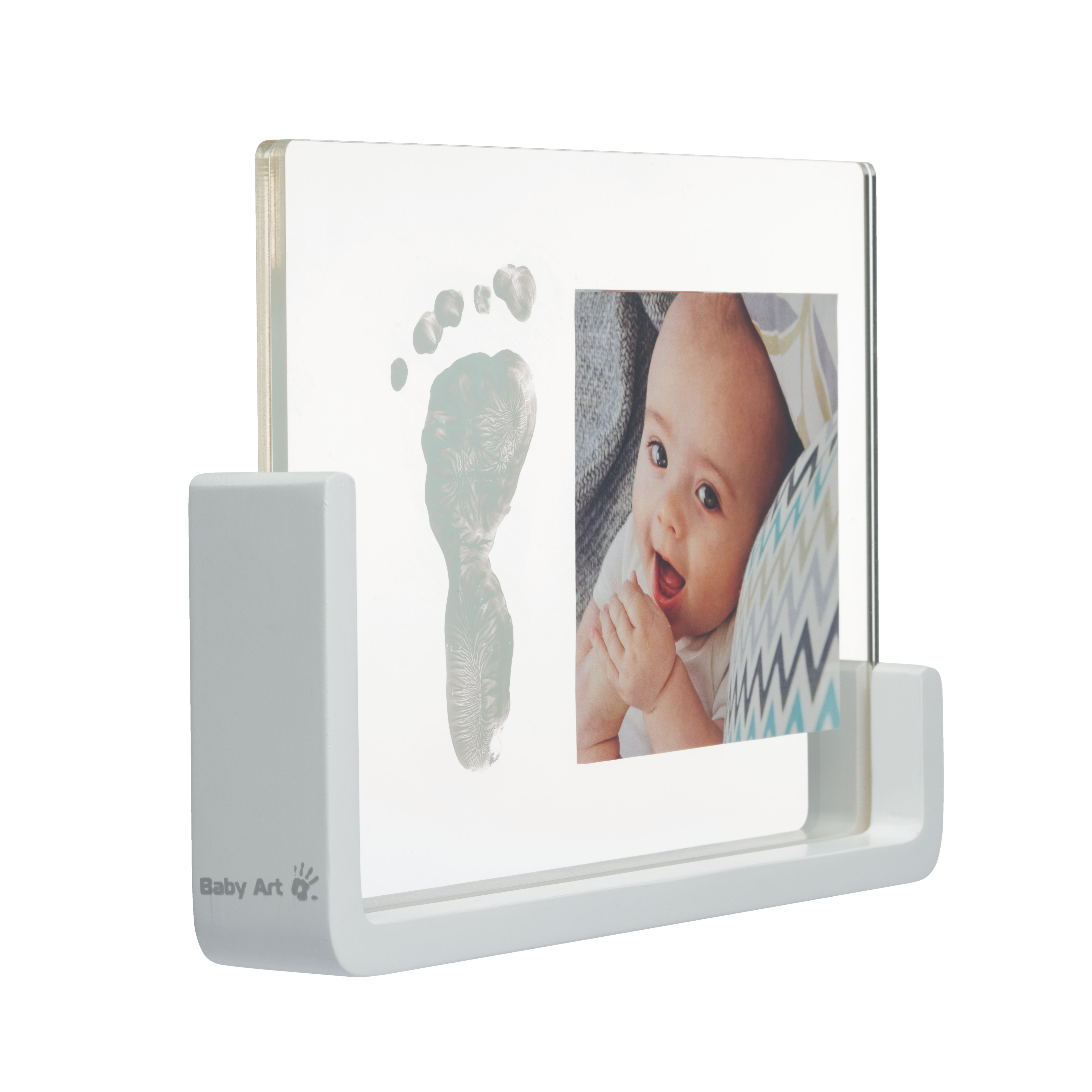 Cadre Transparent Empreinte Blanc De Baby Art Cadres Photos Aubert