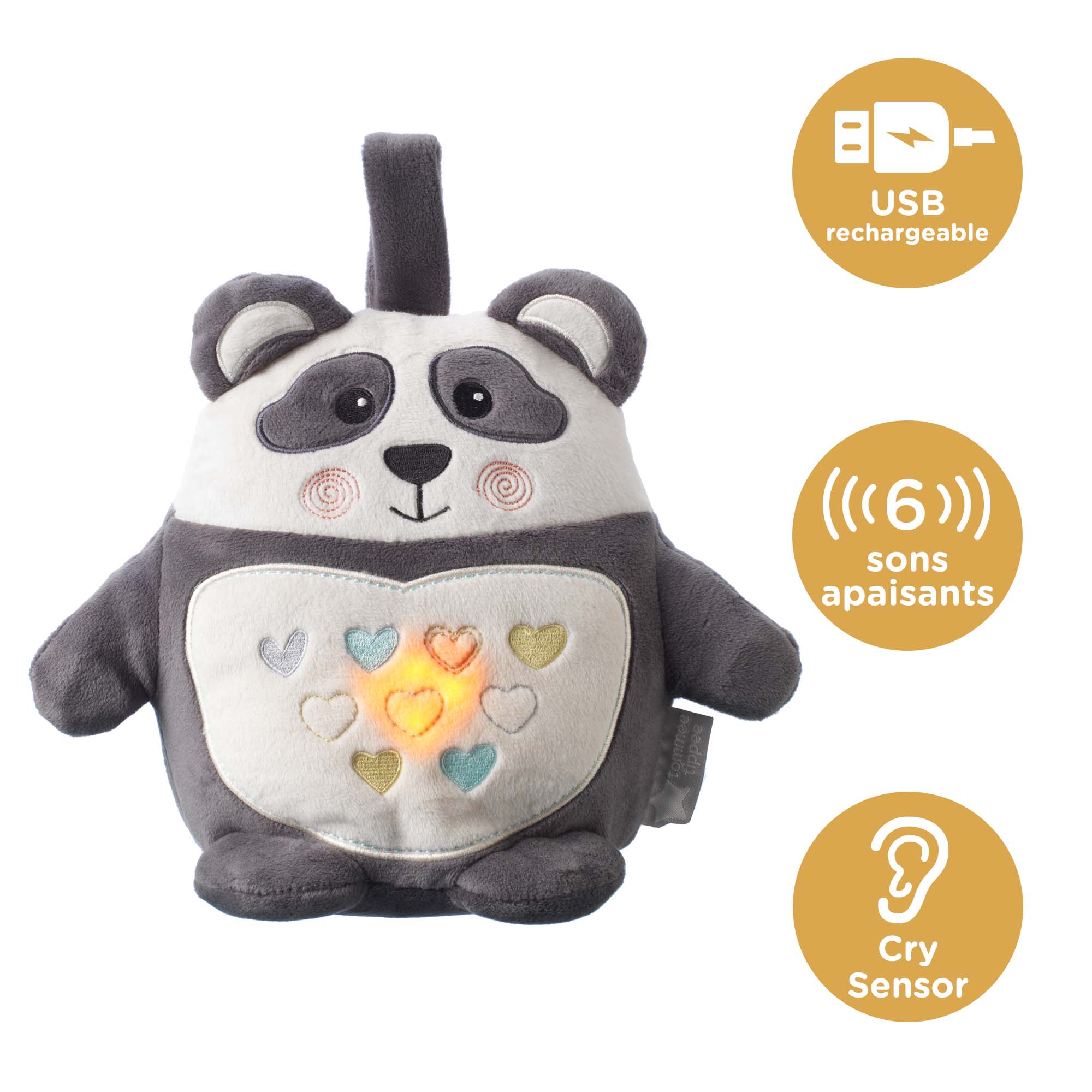 Tommee Tippee Peluche d'aide au sommeil nomade Mini-Grofriend