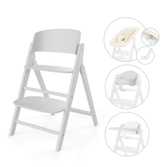 Chaise haute Click & Fold pack 4en1 All white  de CYBEX