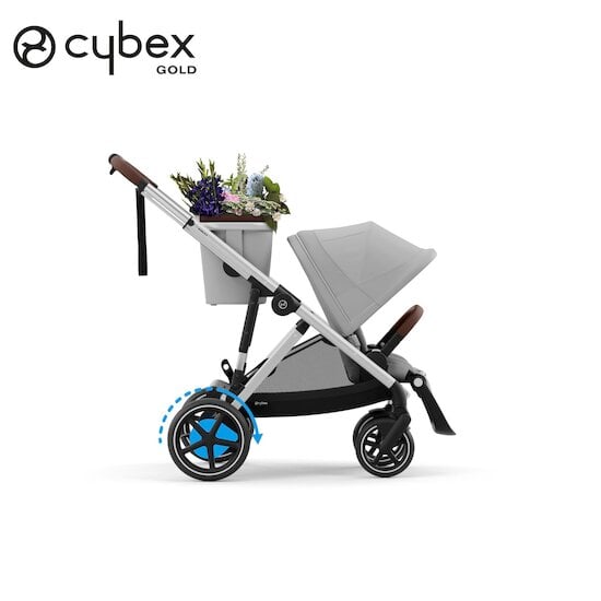 Poussette e-Gazelle S Stone Grey  de CYBEX