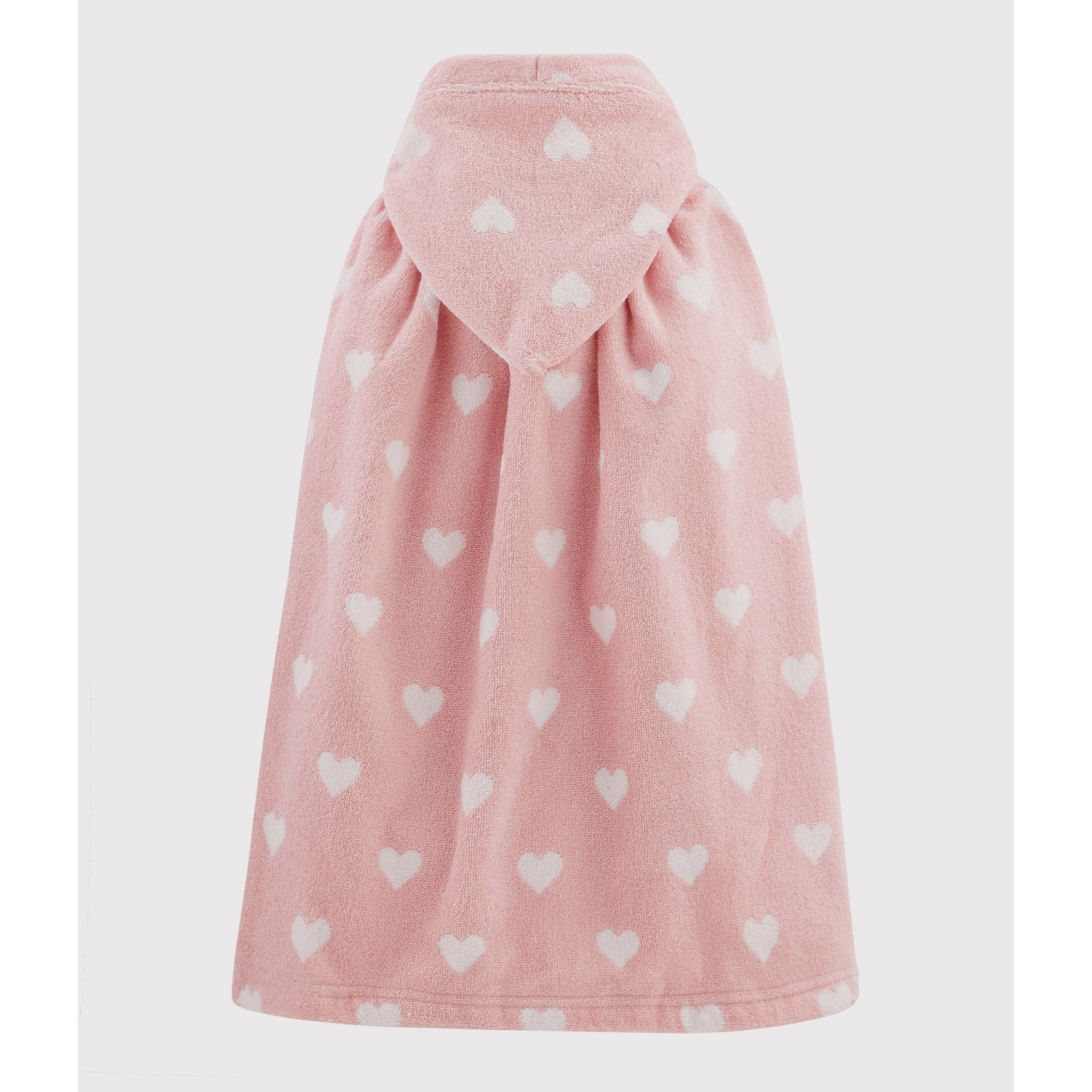 Cape De Bain Cœur Bebe En Eponge Rose Taille Unique De Petit Bateau Sorties De Bain Aubert