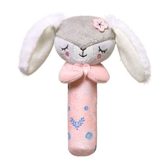 Hochet Couineur Lapin Rose  de Babyono