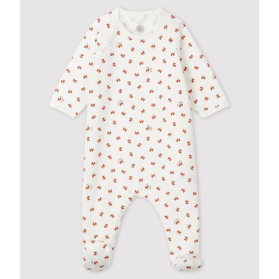 Dors Bien A Imprime Fleuri En Molleton Renard Naissance De Petit Bateau Pyjamas Fille Aubert