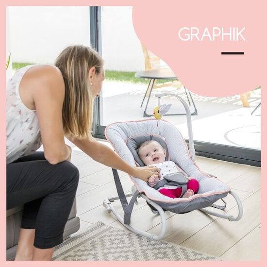 Transat bébé Graphik peach - Babymoov - Allobebe Maroc