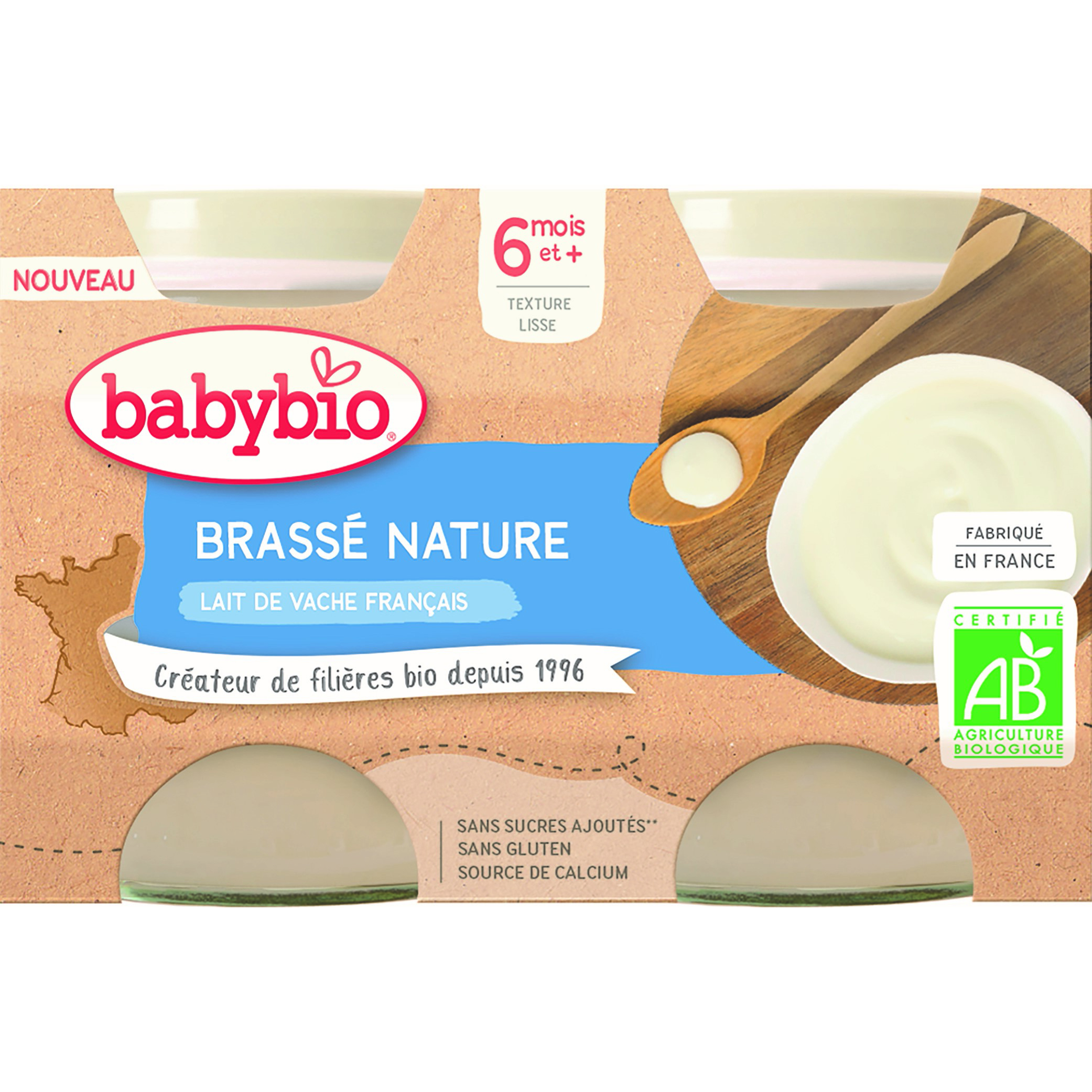 Yaourt bébé - Brassé bébé : poire vanille - Yaourt brassé bébé bio