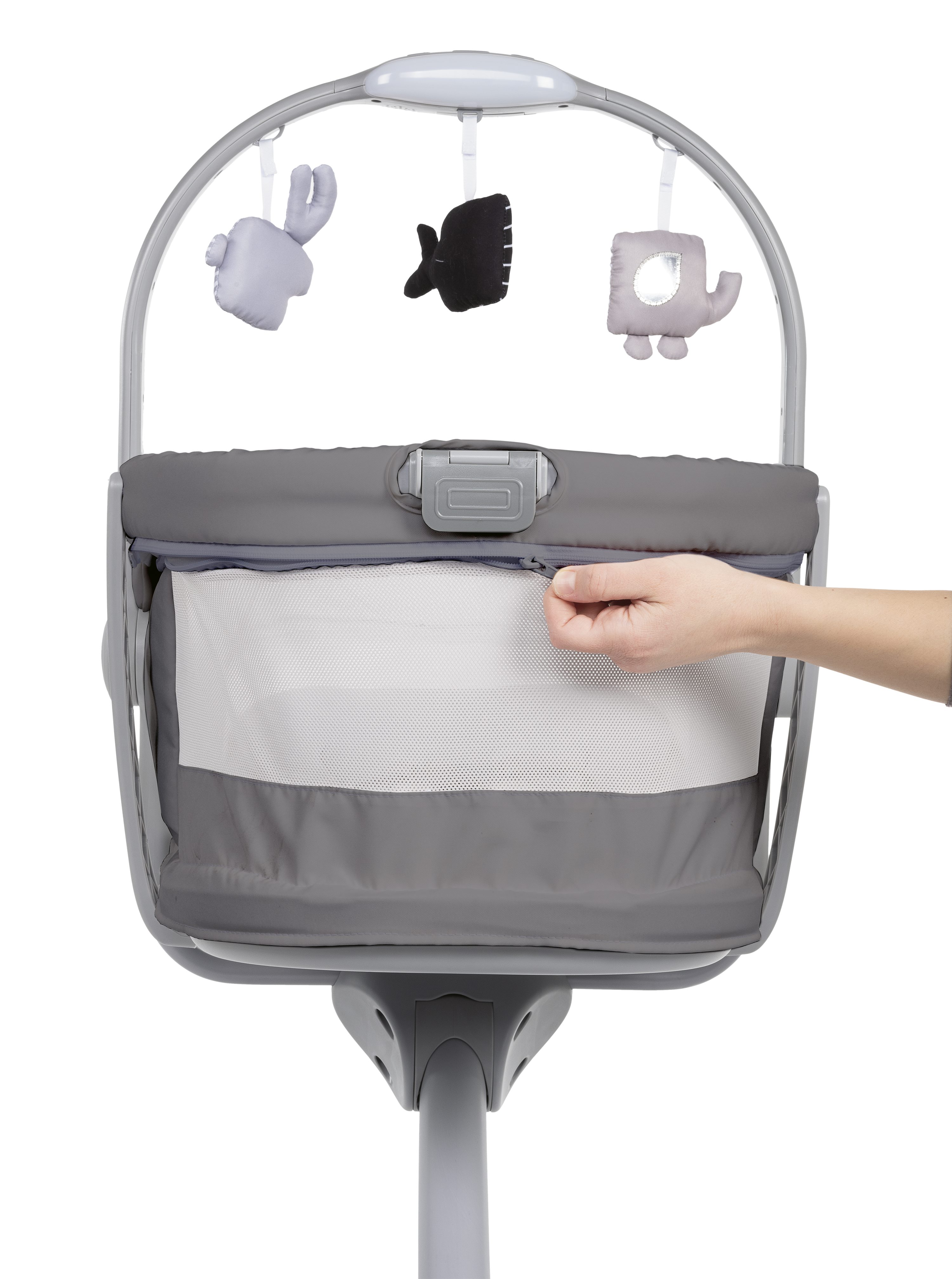 Chicco Transat Baby Hug 4 In 1 Air Dark Grey : Aubert