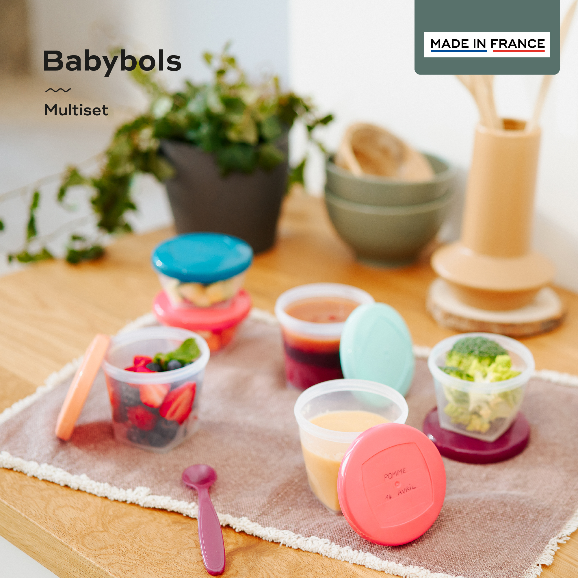 BABYMOOV Babybols lot 4 pots de conservation bébé en verre 220ml,  couvercles hermétiques & réinscriptibles, gradués - Cdiscount Puériculture  & Eveil bébé