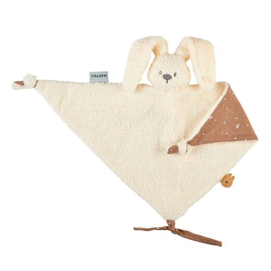 Lapidou grand doudou lapin Teddy vanille 65 cm de Nattou