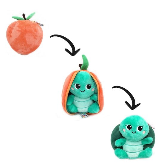 Flipetz Peluche 2 en 1 - Tortue & Pêche   de Les Déglingos