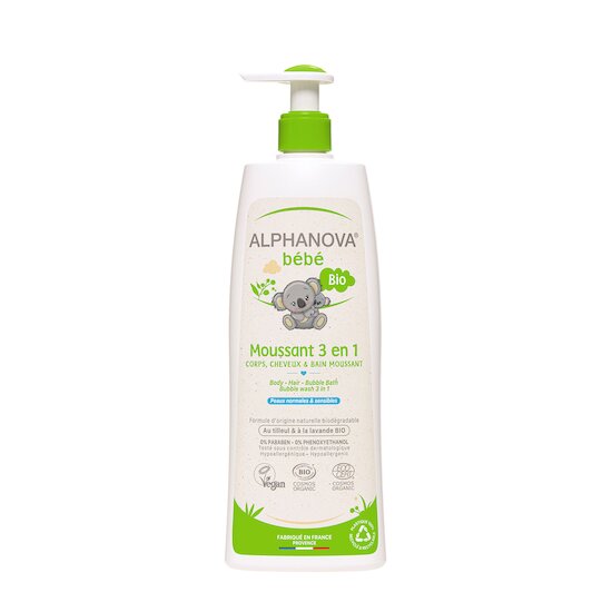 Bébé moussant 3en 1 bio 500ml   de Alphanova bébé