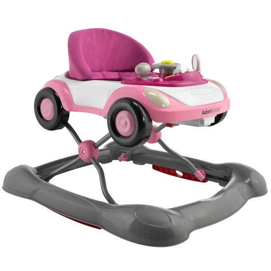 Trotteur Bebe Voiture Rose Free Shipping Available