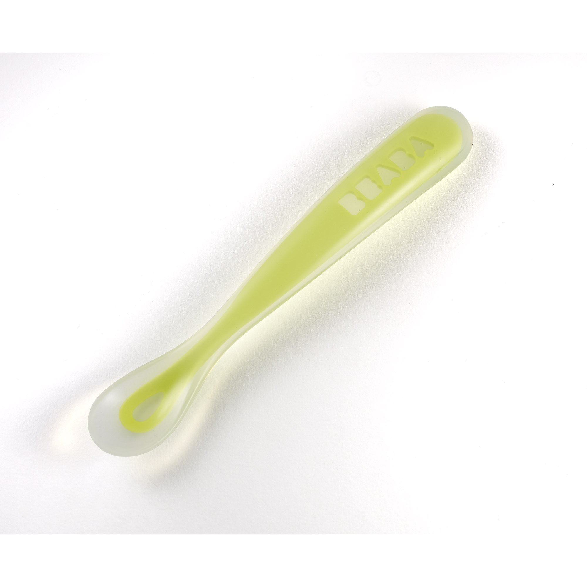 Cuillere 1er Repas Silicone Neon De Beaba Couverts Aubert