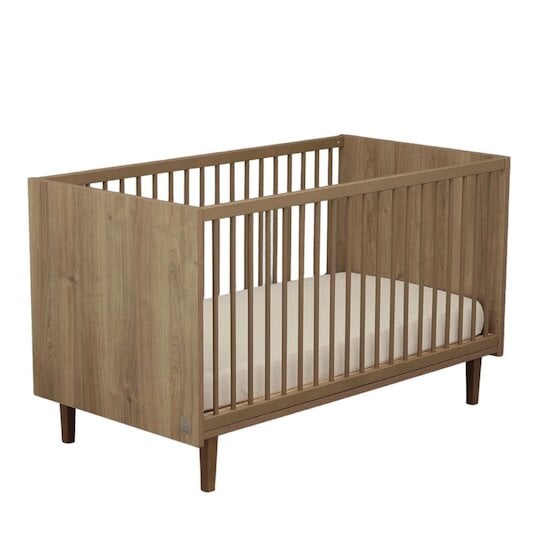 Mokka Lit évolutif Little big bed Chêne / Mokka 70 x 140 cm de Sauthon Baby's Sweet Home