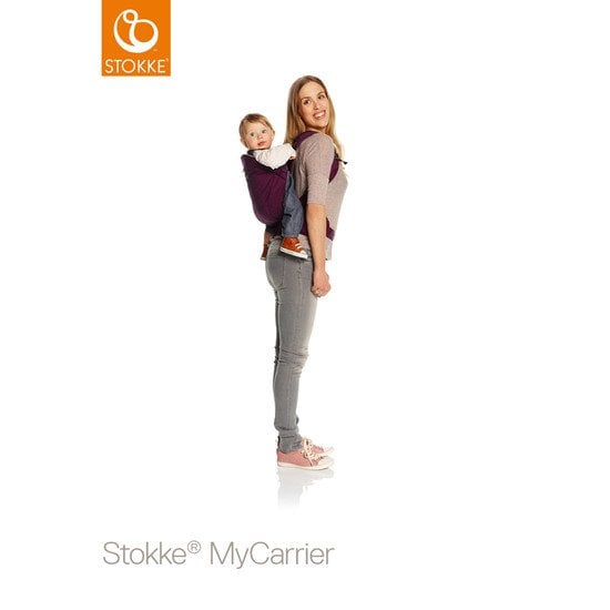 Porte Bebe Mycarrier Bleu De Stokke Porte Bebe Ventral Aubert