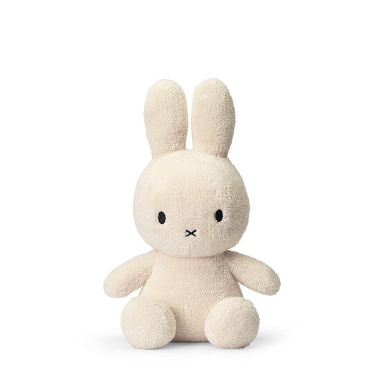 Peluche Miffy Terry extra-doux Blanc Ecru 33 cm de Bon Ton Toys