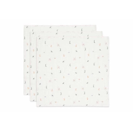 Lot de 3 langes en Gaze de coton Roarsome 70 x 70 cm de Jollein