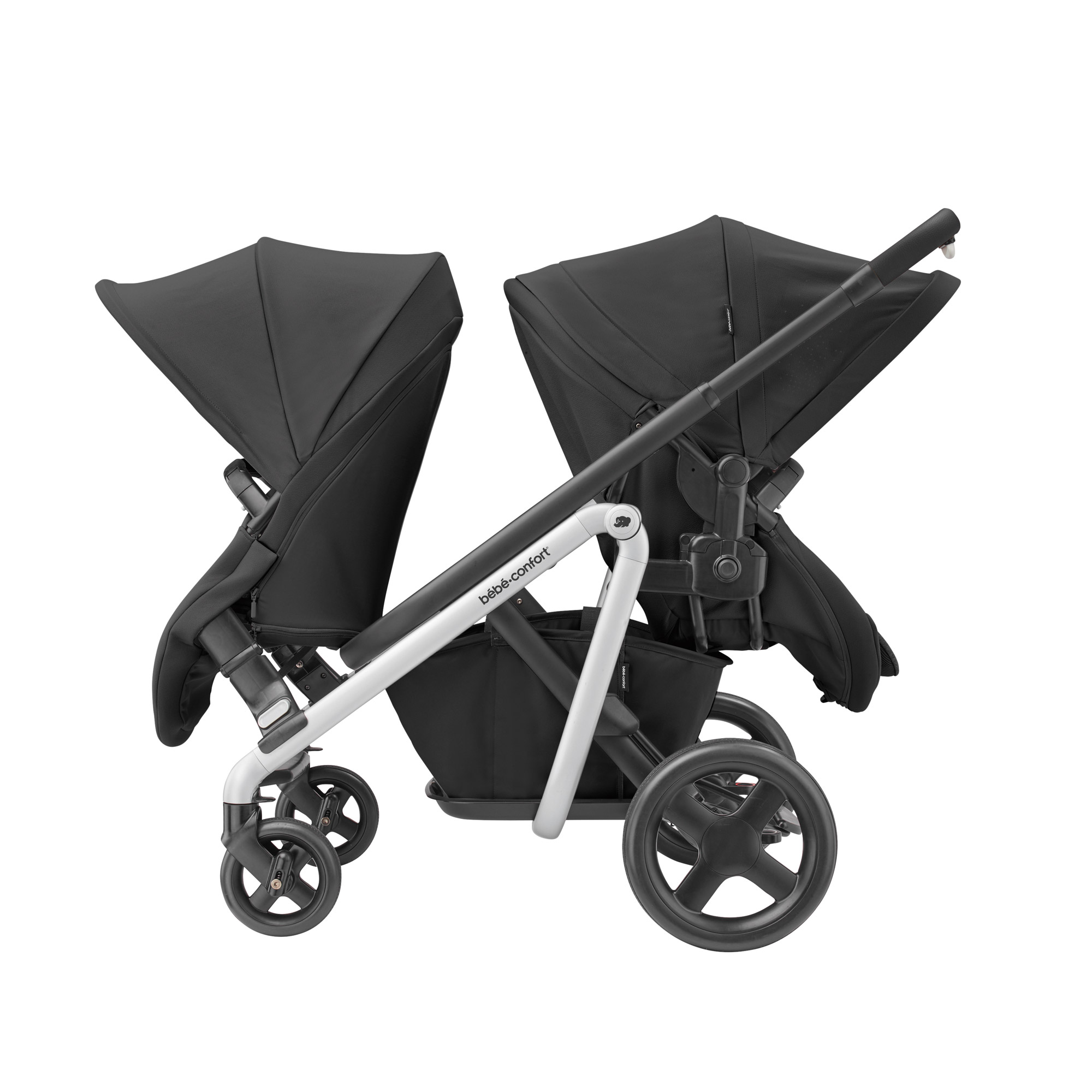 Lila Duo Kit Nomad Black De Bebe Confort Poussettes Doubles Triples Aubert