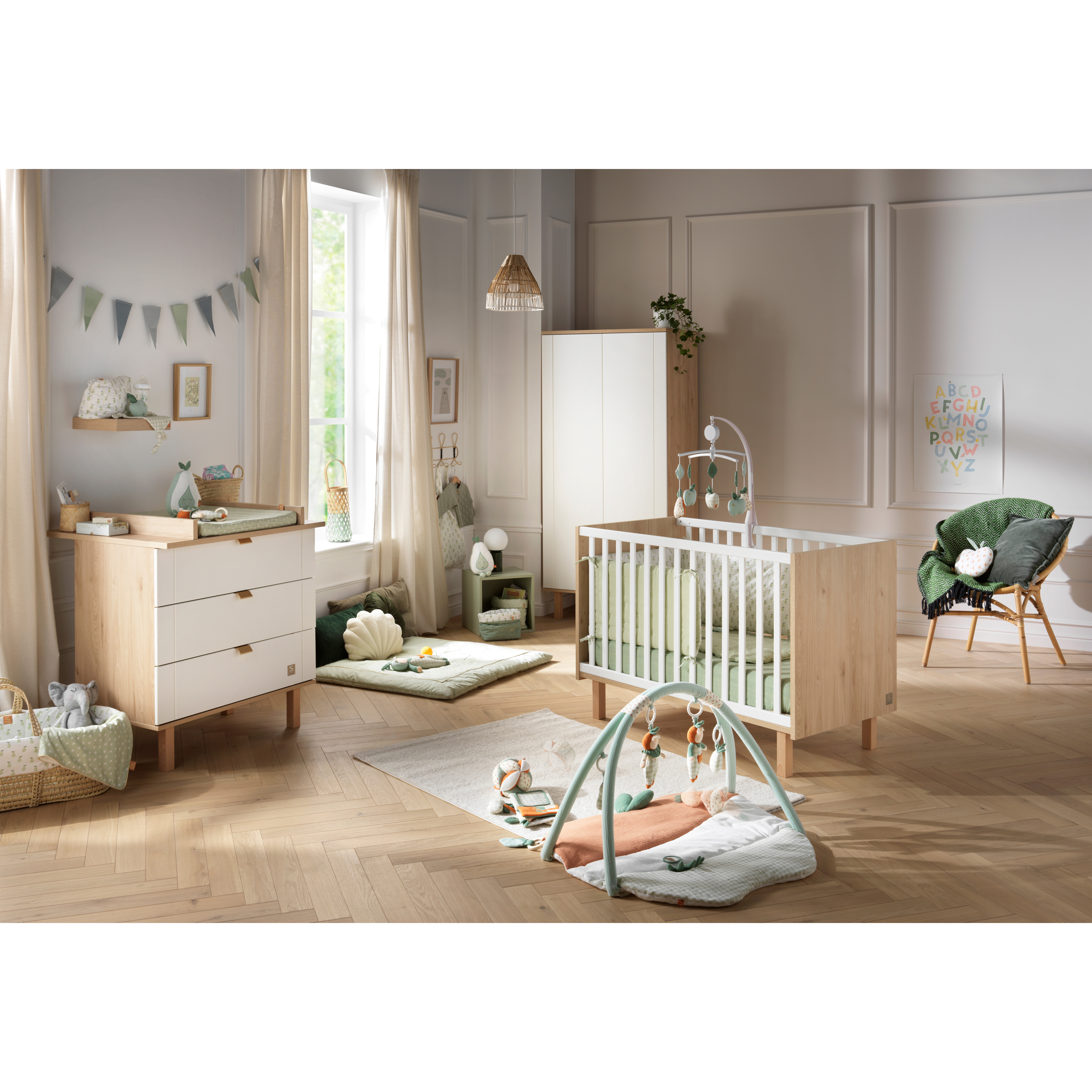 Basic commode avec plan à langer intégré Blanc de Sauthon Baby's Sweet  Home, Commodes : Aubert
