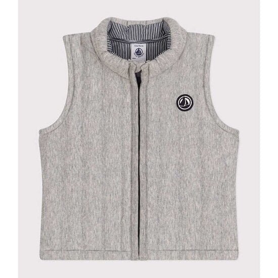 Gilet sans manches Chaton Chiné 18 mois de Petit Bateau