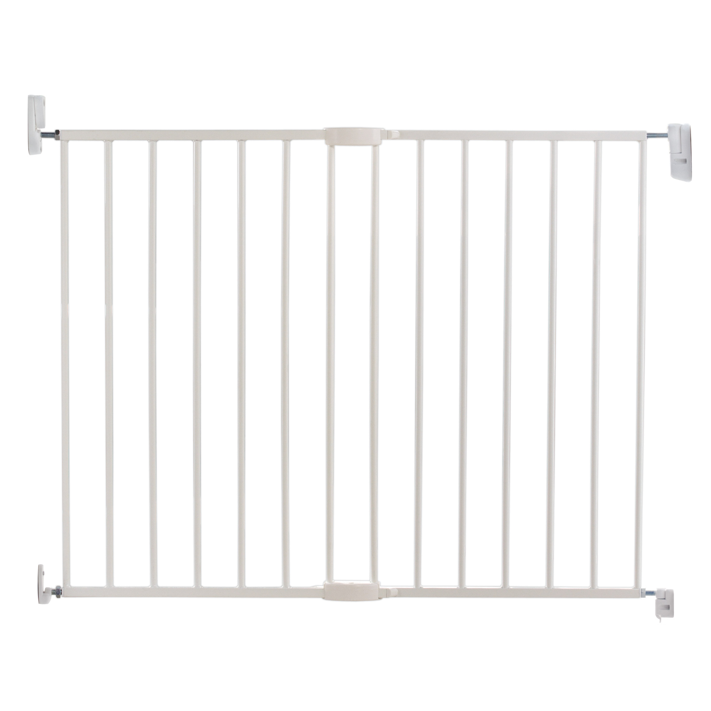 Barrière pour porte ou escalier en métal blanc