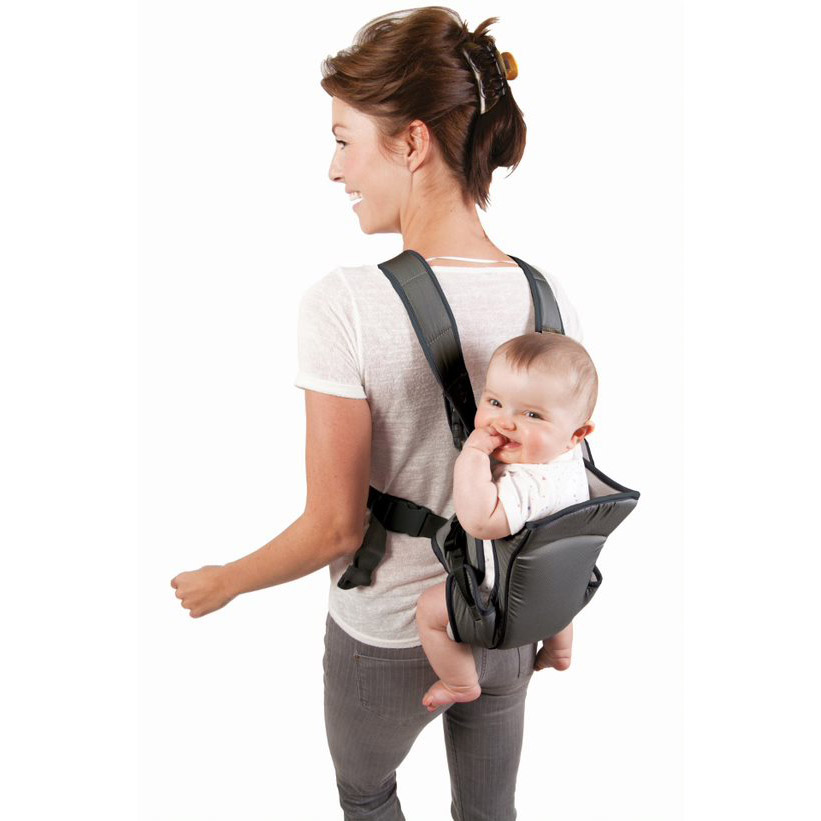 Porte Bebe 4 Positions Gris Fonce De Tigex Porte Bebe Ventral Aubert