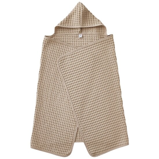 Maxi Cape de bain Coton Gaufre Latte  de BB&Co