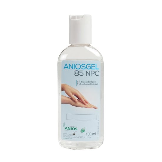 Gel hydroalcoolique 85 NPC Blanc 100 ml bouchon pissette de Anios