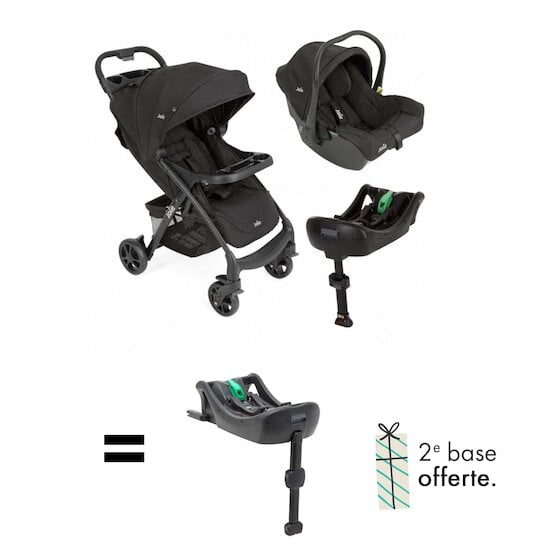 Offre Joie : la 2e base OFFERTE pour l'achat de la pousette i-muze LX Travel System   de Joie