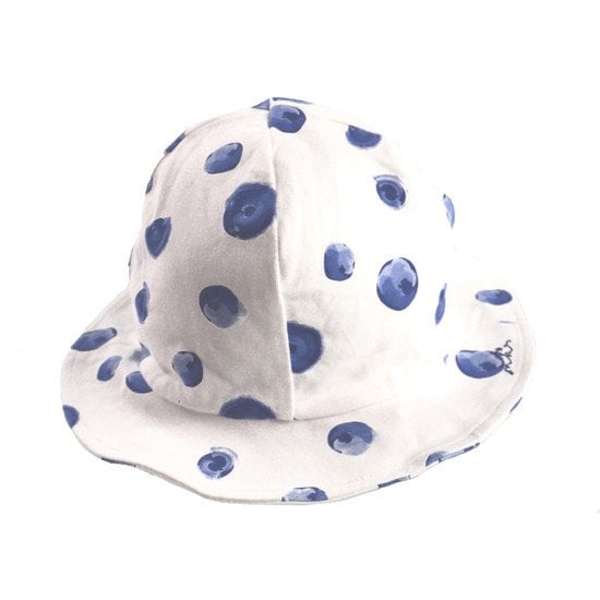 Chapeau collection Bord de mer été 2019 Fille Blanc/Bleu T1 de Noukies