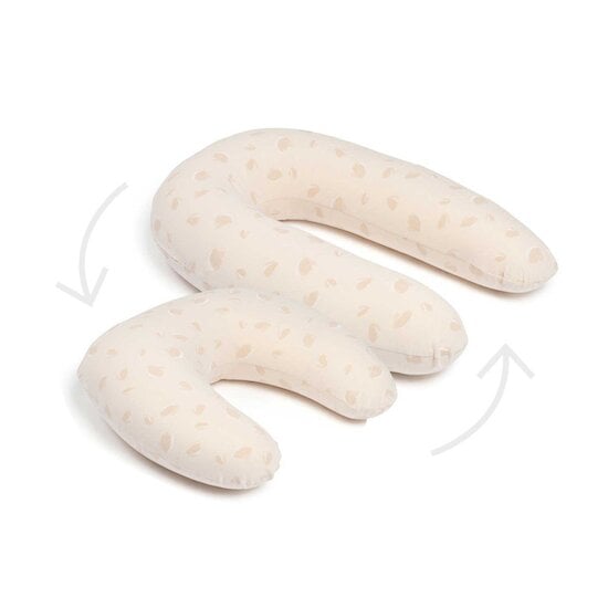 Coussin de maternité Twisty 2 en 1 doomoo Petals Latte  de Babymoov