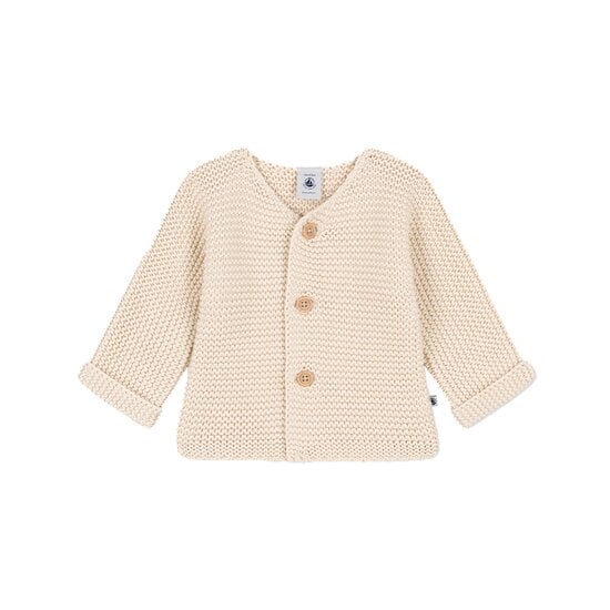 Cardigan en tricot point mousse bébé Avalanche  de Petit Bateau