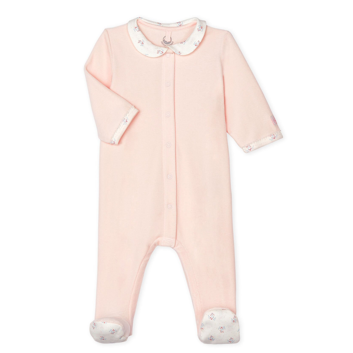 Dors Bien Velours Rose Fleur De Petit Bateau Pyjamas Fille Aubert