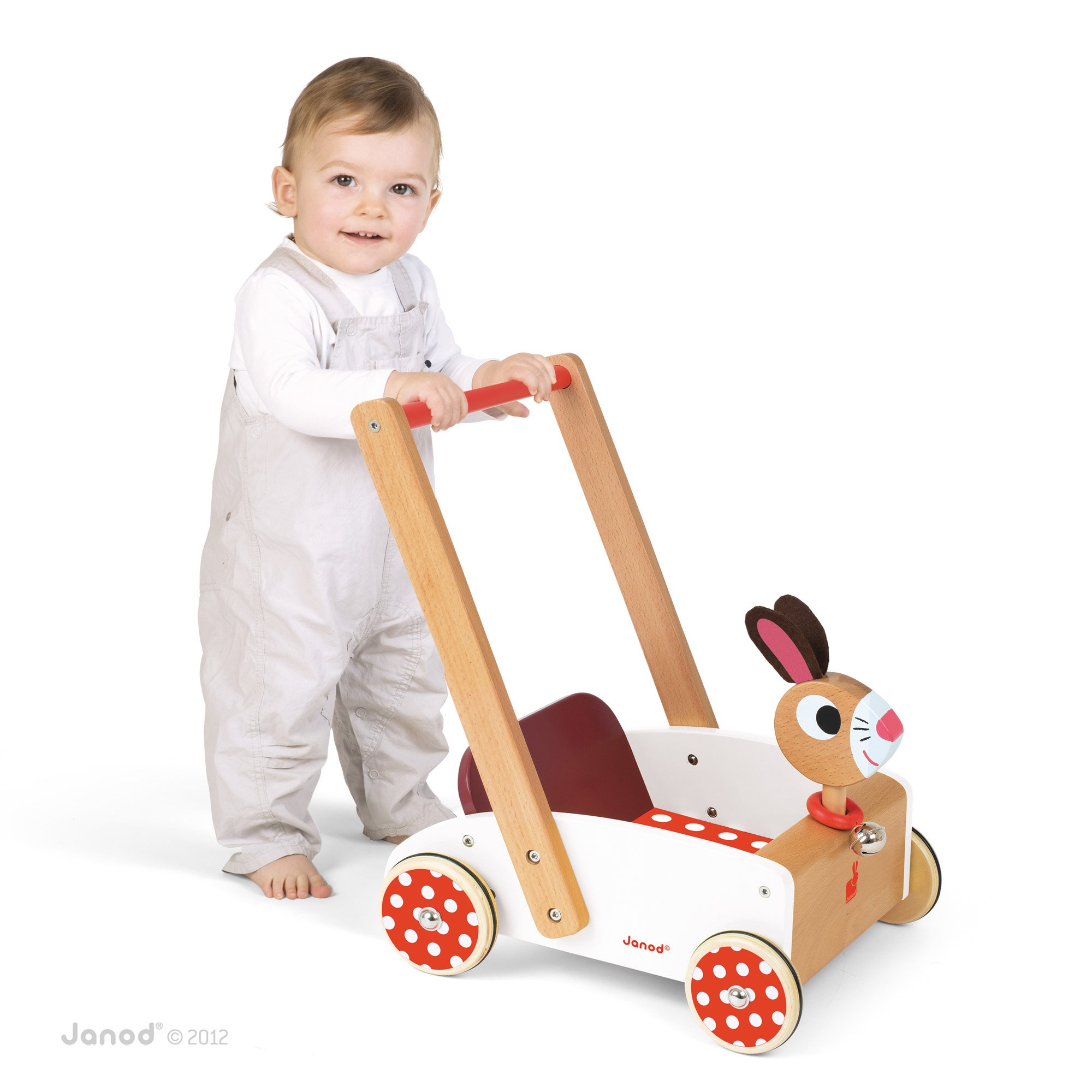 Chariot Crazy Rabbit Bois De Janod Jouets En Bois Aubert