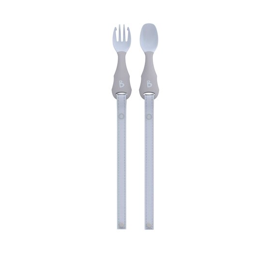 Set de Couverts attachables Handi Cutlery Mist uni  de Bibado