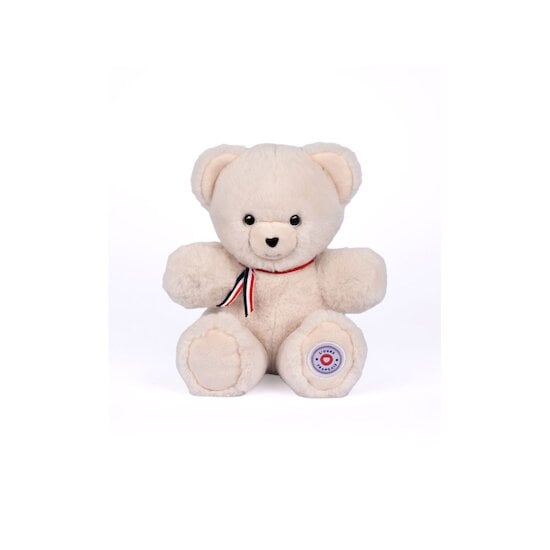 Ours en Peluche Articulé Français Ivoire 25 cm de L'ours français