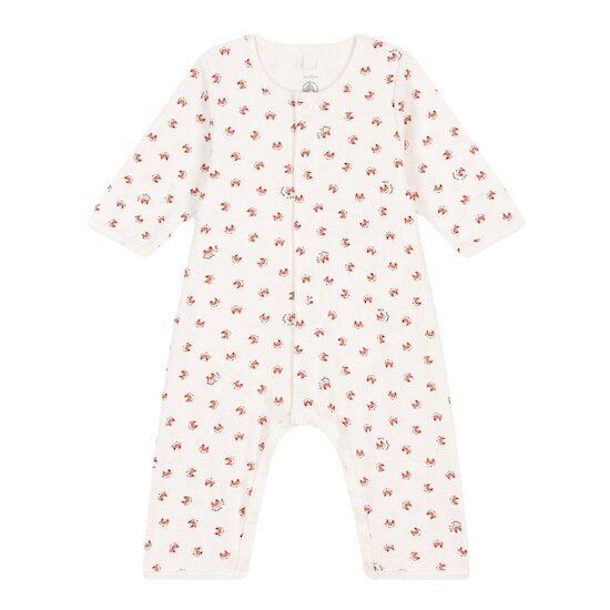 Bodyjama sans pieds bébé en coton Blanc marshmallow/blanc multico 12 mois de Petit Bateau