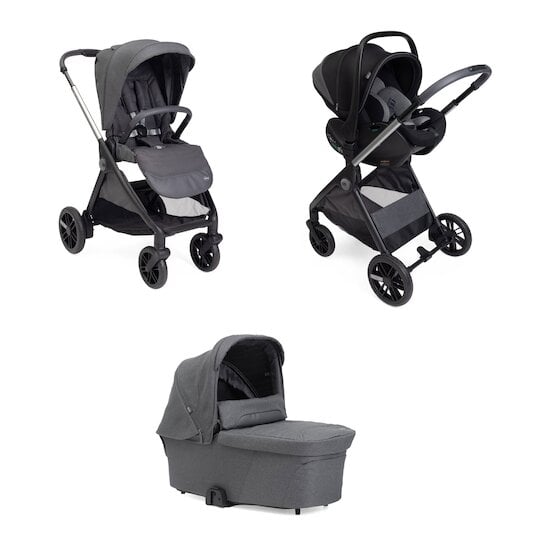 Pack Trio Poussette Bellagio Black Satin  de Chicco