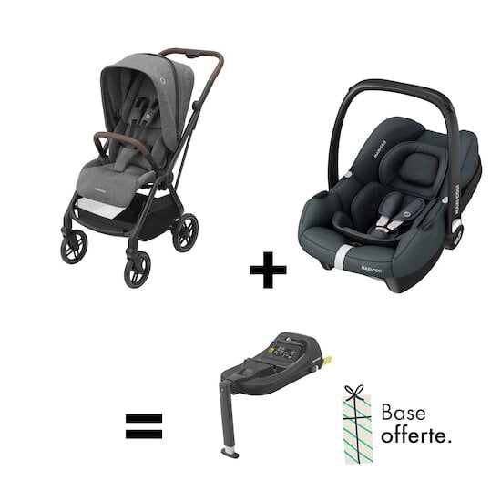 Offre Maxi-cosi : base OFFERTE pour l'achat d'une poussette Leona 2 + siège auto Cabriofix   de Maxi-Cosi