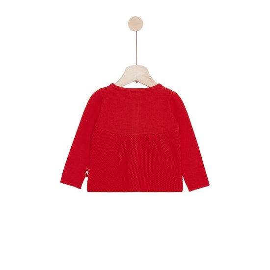 Tweet Cargo Cardigan Rouge Fire  de Nano & nanette