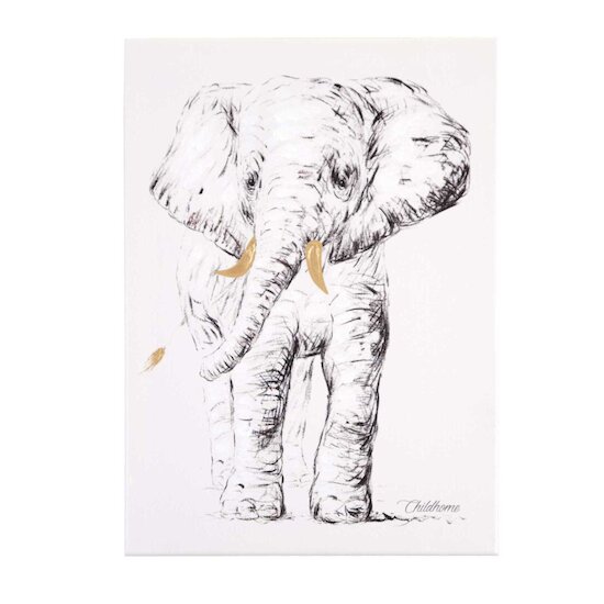Peinture Élephant 30 x 40 cm de Childhome