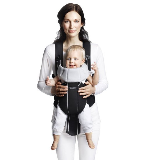 Porte Bebe Miracle Noir Argent De Babybjorn Porte Bebe Ventral Aubert