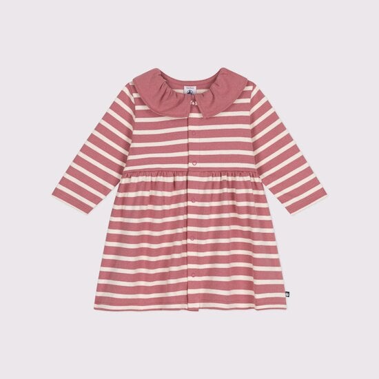 Robe à manches longues en jersey épais Rosewood  de Petit Bateau