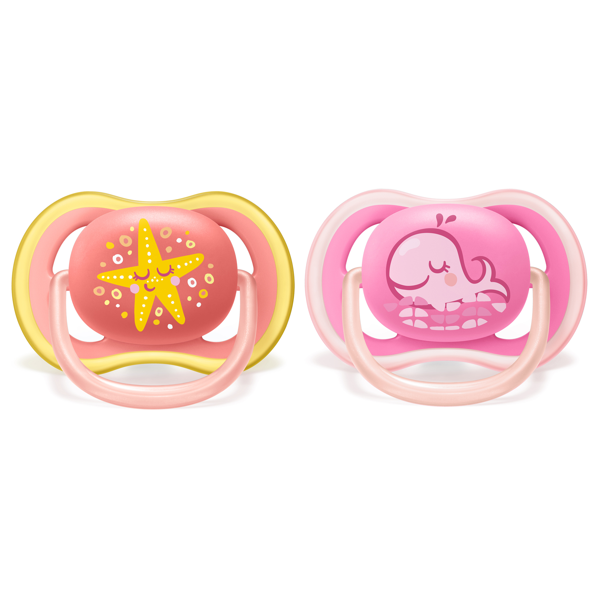 Lot de 2 sucettes Ultra Air 6/18 mois let's play ou love - Made in